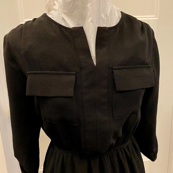 Black Long Tunic or Short Dress sz Medium - Picture 4 of 9